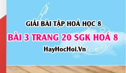 Giải bài 3 trang 20 SGK Hoá 8: Nguyên tố hoá học, Nguyên tử khối